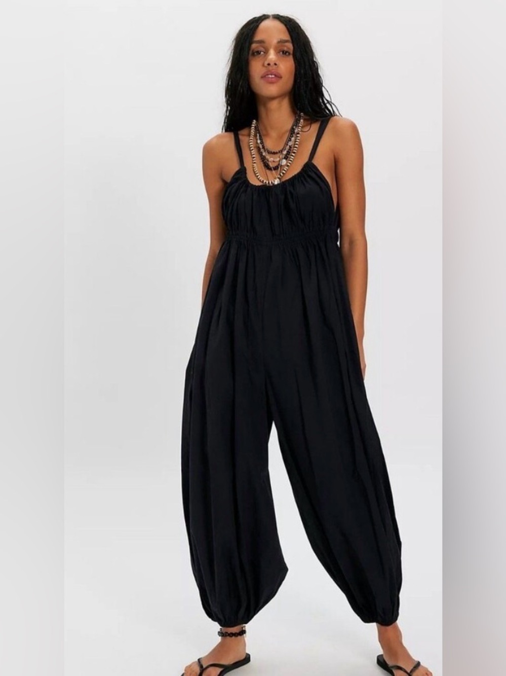 Free People Frannie Jumpsuit. NWT. Black